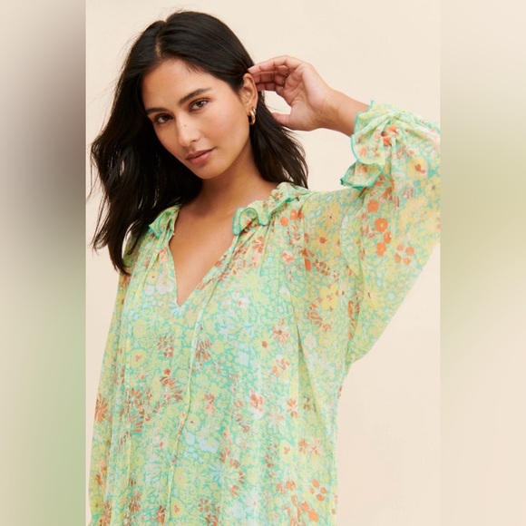 Free People Feeling Groovy Midi Dress size Large - Picture 2 of 10